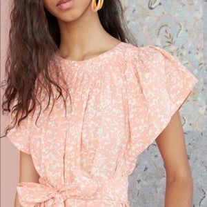 Ulla Johnson Coralie Belted Jumpsuit Blush Batik